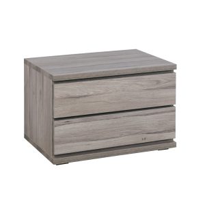 Chevet scandinave 2 tiroirs en bois mélaminé