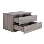 Petite table de chevet style contemporain 2 tiroirs