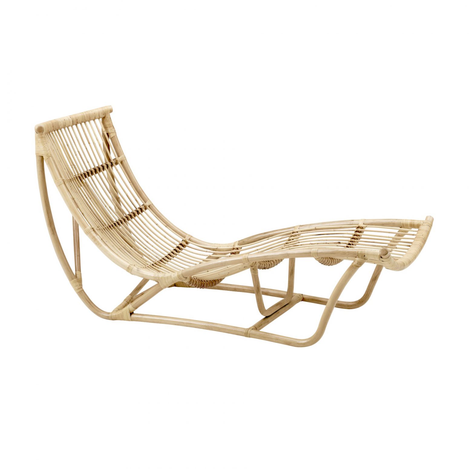 Chaise longue en rotin Michelangelo  Sika Design
