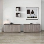 Buffets de salle à manger en bois mélaminé 2 portes