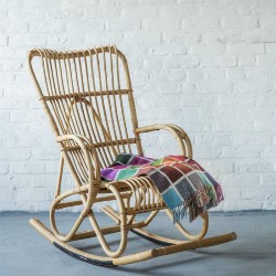 rocking chair en rotin kok maison