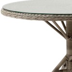 table ronde pour le jardin en resine