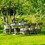 chaise exterieur taupe resine