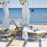 bain de soleil dossier inclinable en  resine