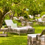bain de soleil transat en resine taupe