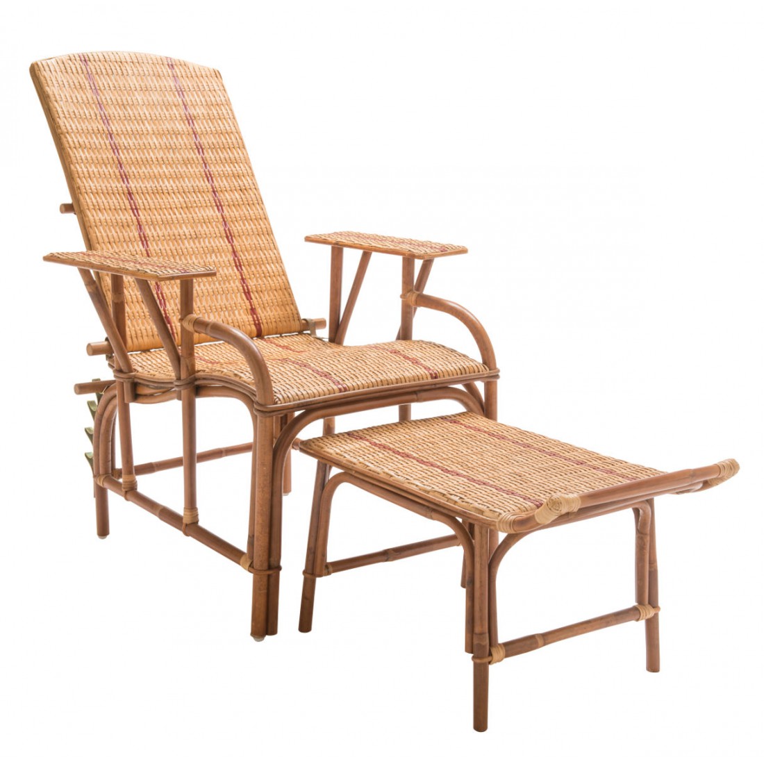 Chaise à Bascule Avec Repose-pieds - Velours Blanc, Pieds En Bois Massif, Poches De Rangement, Pour Salon/chambre