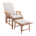 chaise longue rotin bagatelle avec coussins