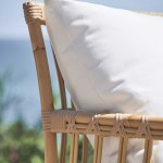 fauteuil exterieur style rotin naturel