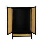 armoire penderie cannage