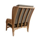 Fauteuil de salon cannes de rotin et cannage