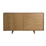 Buffet design scandinave 180 cm 2 portes 3 tiroirs