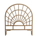 Tête de lit déco en rotin naturel et éclisse de rotin