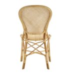 Chaise rotin naturel Rossini vue de dos