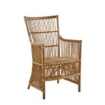 fauteuil relax en rotin sans coussin