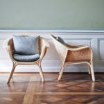 Deux fauteuils rotin Madame avec coussins