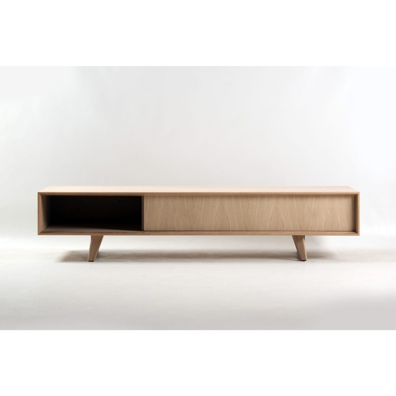 Meuble tv bas bois style scandinave 180 cm