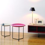 Meuble télé bois et métal avec niches de rangement
