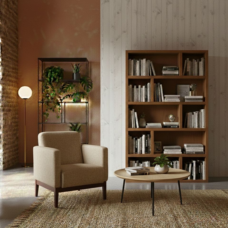 fauteuil de salon en bois avec tissu beige Fauteuil en bois massif avec tissu beige