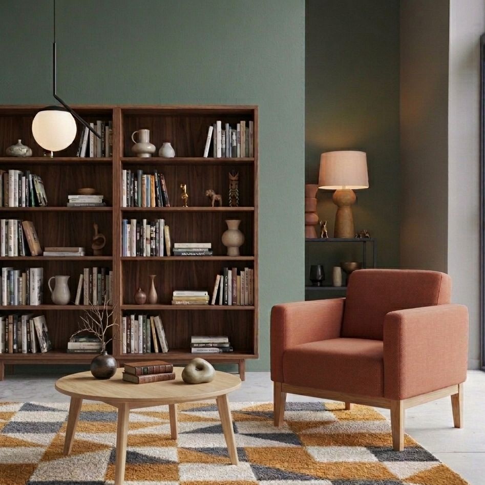 fauteuil pieds bois massif et tissu Fauteuil de salon avec pieds bois massif et assise tissu