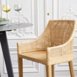 tabouret de bar deco en rotin