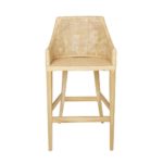 Tabouret de bar Kok avec piètement en teck