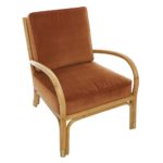 fauteuil rotin naturel avec coussins riviera