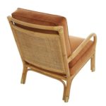 Fauteuil de salon rotin naturel et cannage