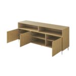 Buffet 160 cm de long en bois avec pieds métal