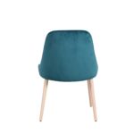 Chaise en bois massif et tissu