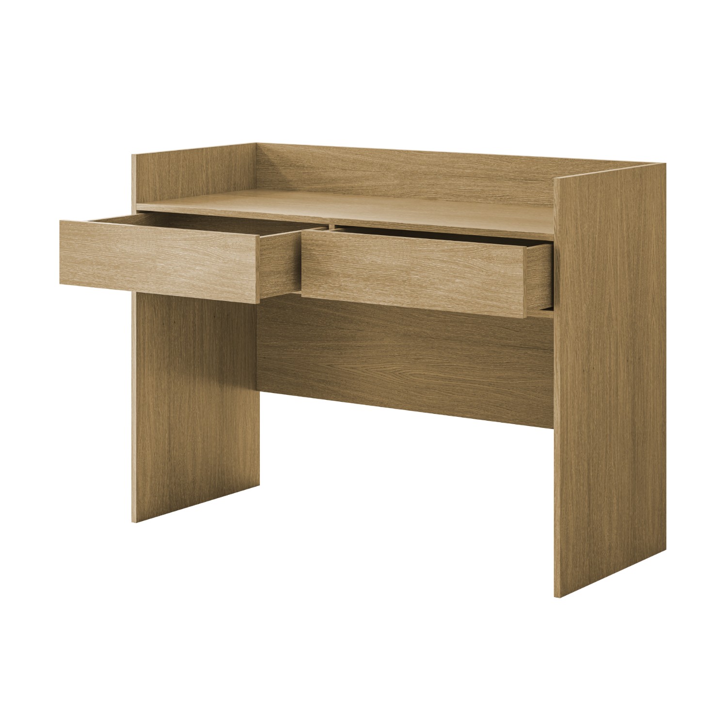 Bureau en bois 2 tiroirs 1m20 de long