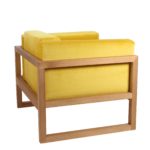 Fauteuil design pour le salon en bois massif