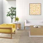 fauteuil salon design en bois