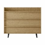 commode scandinave 3 tiroirs pieds metal