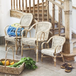 Ensemble de fauteuils en rotin Grand Père Maison Kok