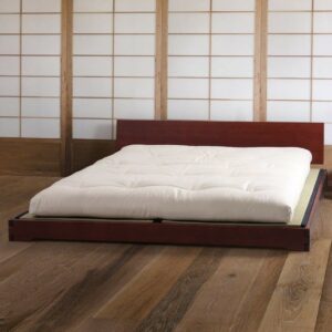 Lit japonais futon sans pied en bois massif