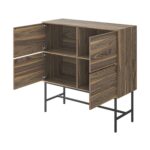 buffet en bois 4 portes et pieds metal
