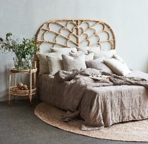 Tête de lit en rotin naturel déco Sika Design