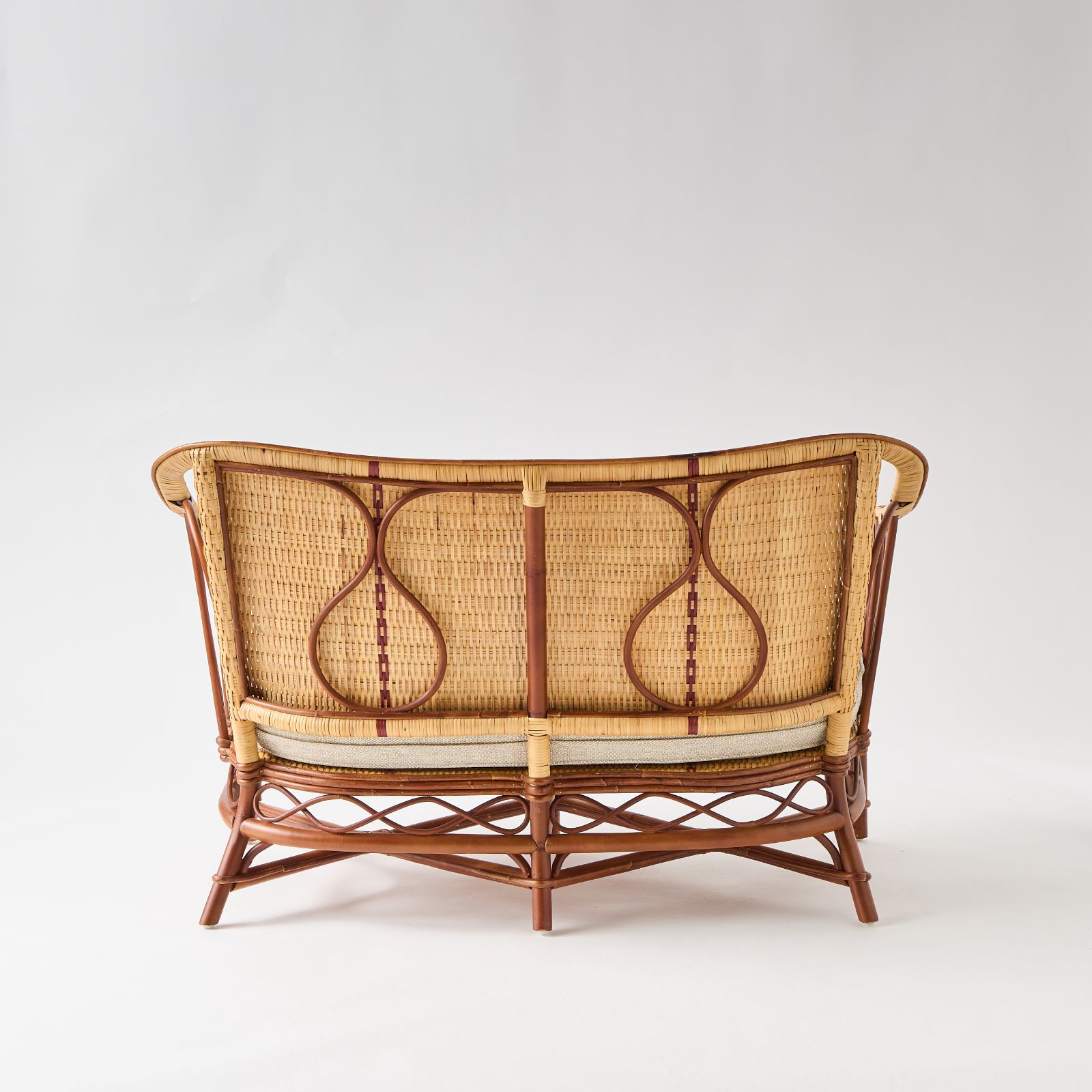 canape de salon en rotin tresse bagatelle