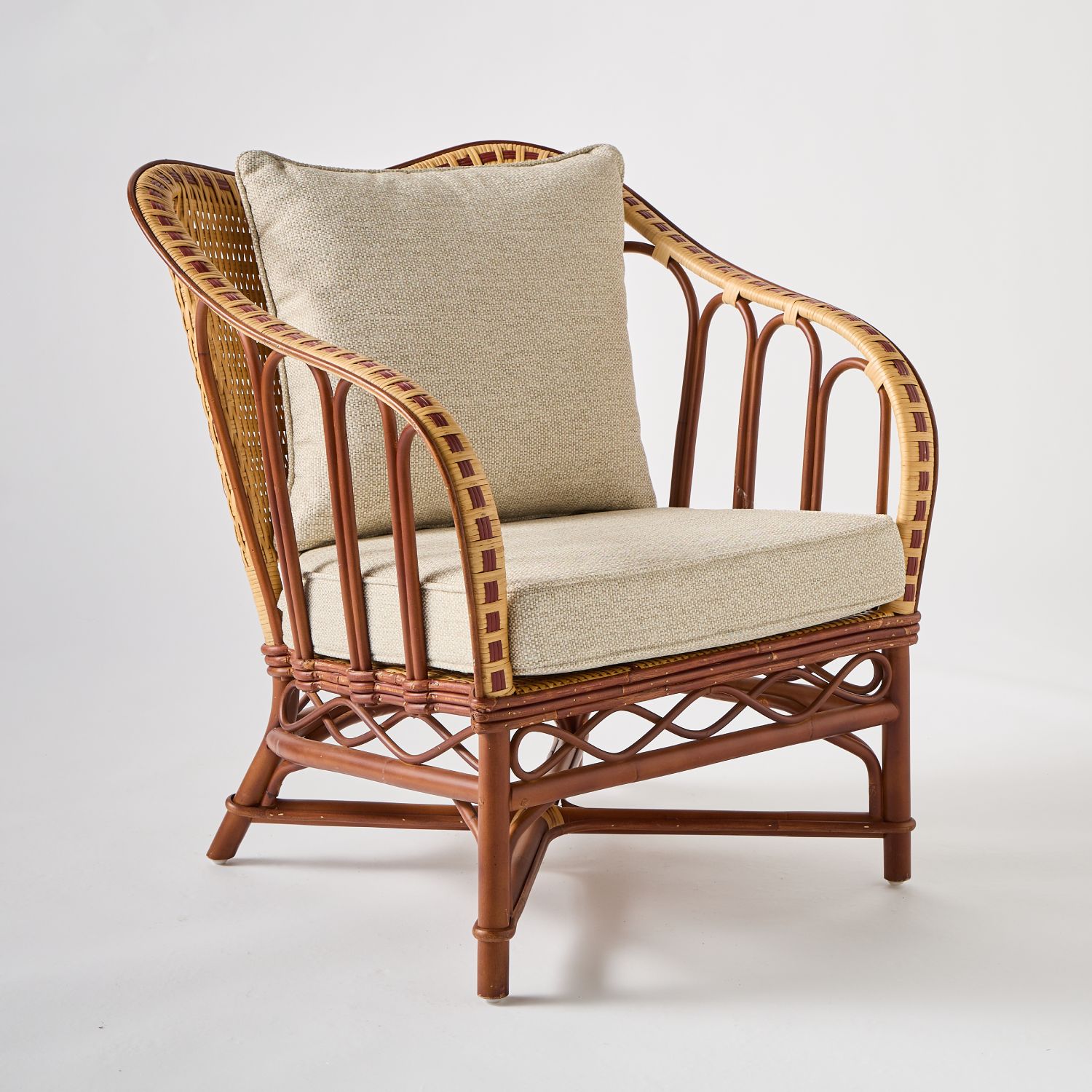 fauteuil de salon en rotin tresse bagatelle Fauteuil pour l'intérieur en rotin tressé Bagatelle