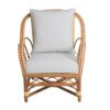 Fauteuil de salon en rotin tressé