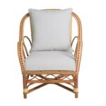 Fauteuil de salon en rotin tressé