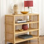 etagere rotin cannage et pin massif