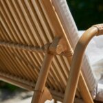 Bain de soleil aluminium de jardin avec coussin