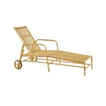 Bain de soleil de jardin alu avec roulettes Sika Design