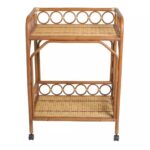 Table double plateau avec roulettes