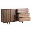 Buffet de longueur 180 cm et hauteur 97 cm en noyer