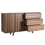 Buffet de longueur 180 cm et hauteur 97 cm en noyer