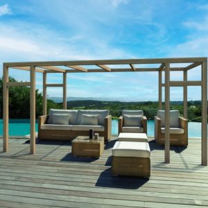 Pergola de jardin en bois 300 x 500 cm Granada