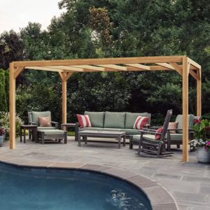 Pergola en bois lamellé collé 3mx3m alicante