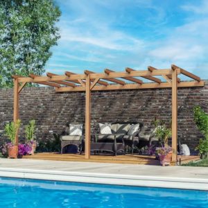 Pergola en bois pour le jardin 3x3